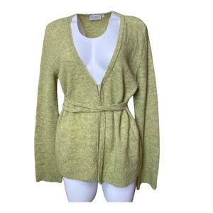 Hennes Collection H&M Lime Green Cardigan Sweater
